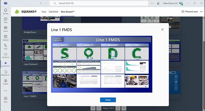 One-Source in Microsoft Teams Screenshot