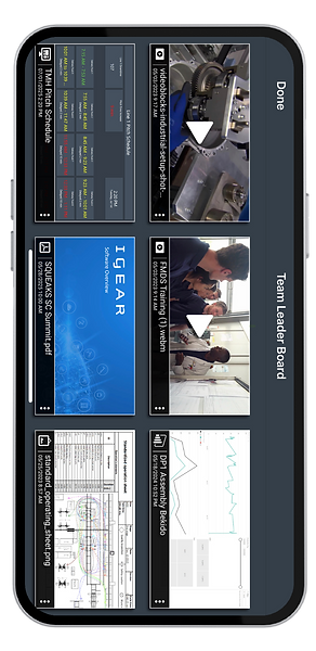 View Training materials and Plant documents anywhere, anytime with mobile device access to all factory floor information