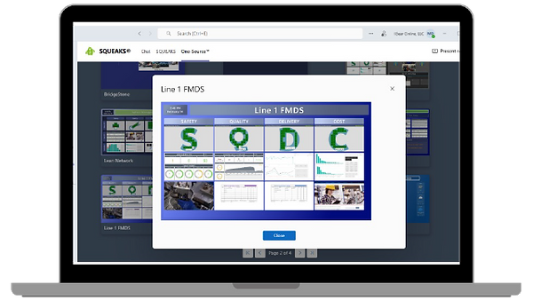 Safety, Quality, Delivery, and Cost Metrics and factory floor data Accessible in Microsoft Teams