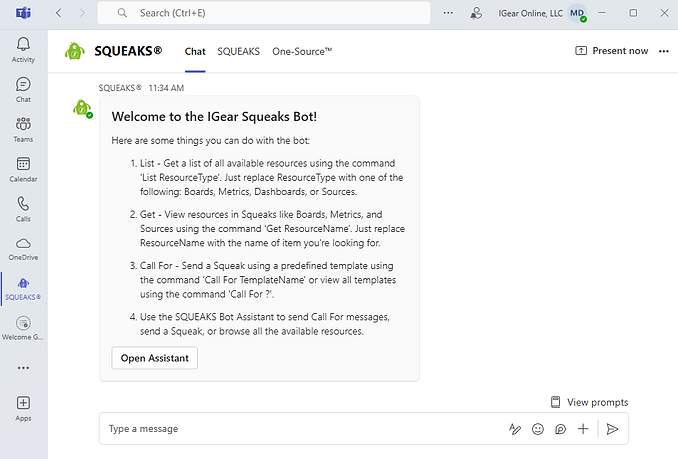Get Important Factory Information On-Demand and at your Fingertips with the SQUEAKS Bot